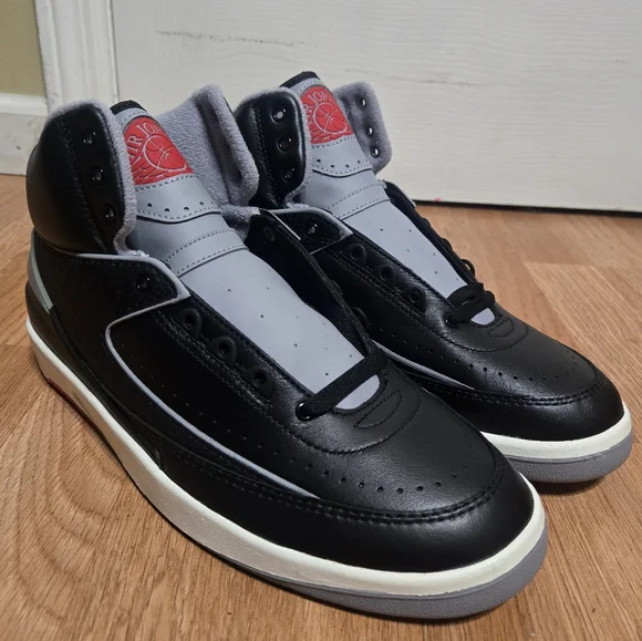 Mens Air Jordan 2 Retro 'Black Cement' DR8884-001 - Picture 2 of 10